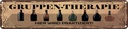 Blechschild 10x46 cm Bier Gruppen Therapie hier wird Spruch Zitat
