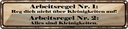 Blechschild 10x46 cm Arbeitsregel Nr.1 reg dich nicht Spruch Zitat