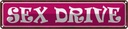 Blechschild 10x46 cm Sex drive