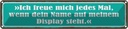 Blechschild 10x46 cm Freue mich dein Name auf Display Spruch Zitat