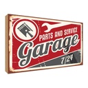 Holzschild 30x40 cm Garage parts service Auto Teile Werkstatt