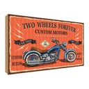 Holzschild 30x40 cm Motorrad custom motors Sport Hobby