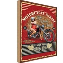 Holzschild 40x30 cm Motorcycle Garage Auto Werkstatt
