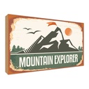Holzschild 30x40 cm Mountain Explorer Dekoration