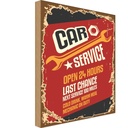 Holzschild 40x30 cm Car Service open 24 hours Auto Garage Werkstatt