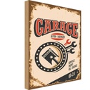 Holzschild 40x30 cm Garage auto repair service 00-24 Werkstatt