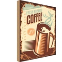 Holzschild 40x30 cm Kaffee fresh brewed Coffee $1 Essen Trinken