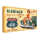 Holzschild 30x40 cm Garage open 24 hours Warnschild Hinweisschild