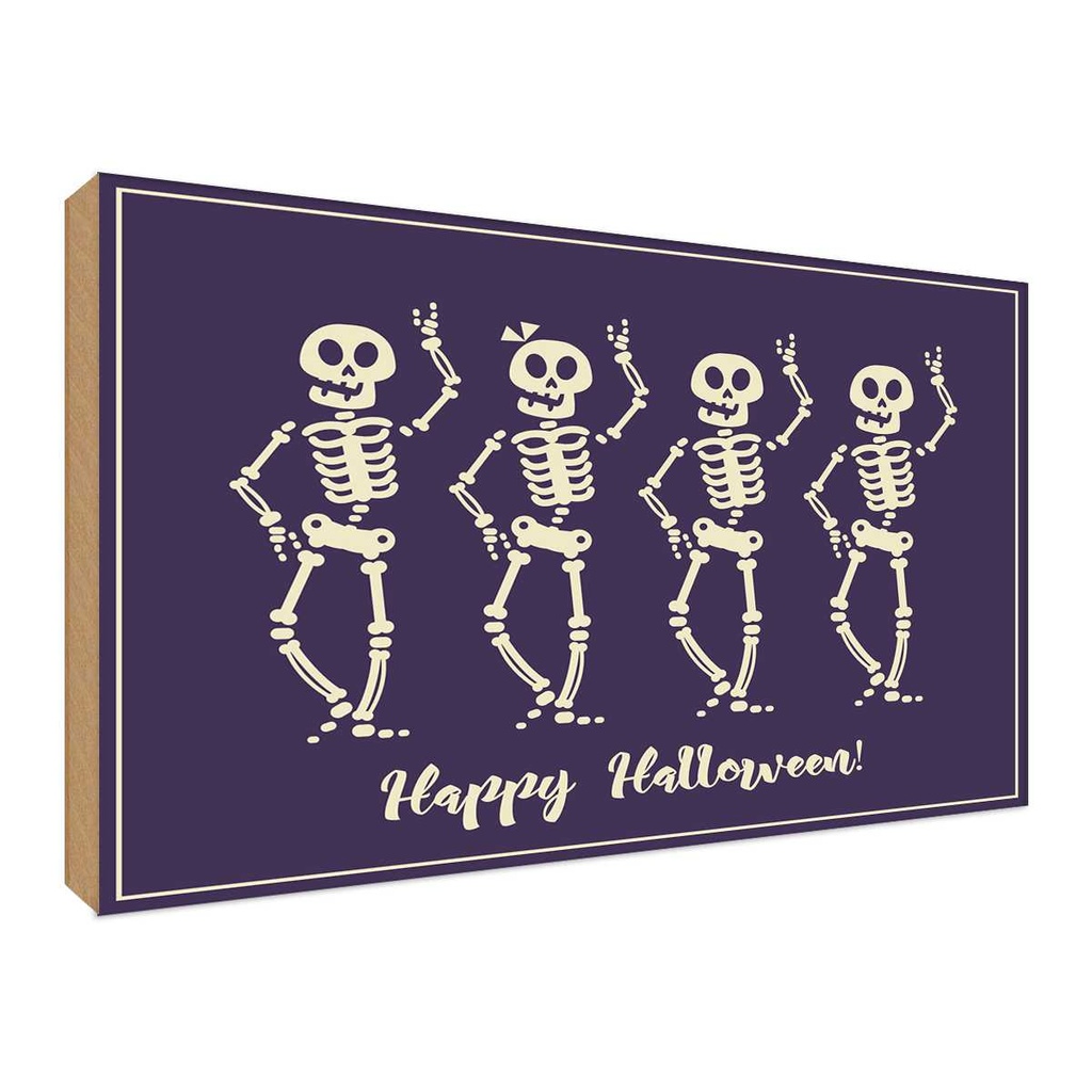 Holzschild 30x40 cm Happy Halloween Geburtstag Feiern Party Fest