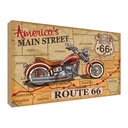 Holzschild 30x40 cm America`s main street route 66