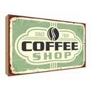 Holzschild 30x40 cm Kaffee Coffee Shop since 1934 Essen Trinken