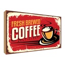 Holzschild 30x40 cm Kaffee best Coffee in town Essen Trinken