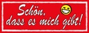 Holzschild 10x27 cm Schön, dass es mich gibt Dekoration