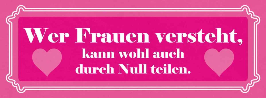 Holzschild 10x27 cm Wer Frauen versteht Männer