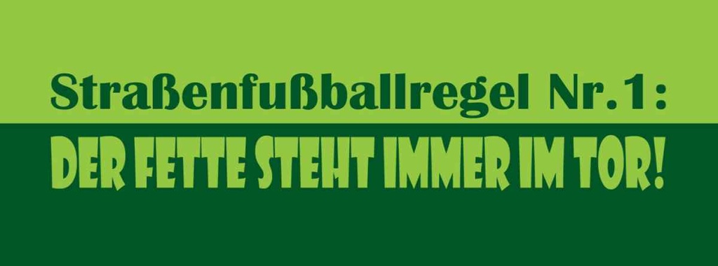 Holzschild 10x27 cm Straßenfußballregel Nr.1 Dekoration