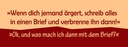 Holzschild 10x27 cm Wenn dich jemand ärgert Spruch Zitat