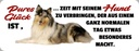 Holzschild 10x27 cm pures Glück ist Hund Tier Haustier