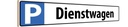 Holzschild 10x46 cm Dienstwagen Parkplatzschild
