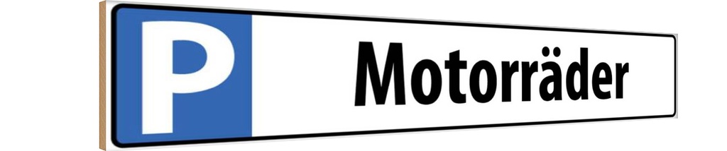 Holzschild 10x46 cm Motorräder Sport Hobby