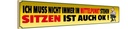 Holzschild 10x46 cm ich muss nicht immer Mittelpunkt Spruch Zitat