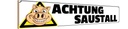 Holzschild 10x46 cm achtung Saustall Schwein Tier Haustier