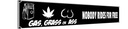 Holzschild 10x46 cm Gas Grass or Ass nobody rides Dekoration