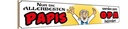 Holzschild 10x46 cm nur allerbeste Papis werden Opa Spruch Zitat