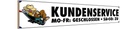 Holzschild 10x46 cm Kundenservice Mo-Fr, Sa So zu Warnschild Hinweisschild
