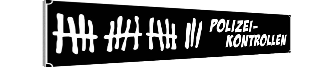 Holzschild 10x46 cm Polizei-Kontrollen Dekoration