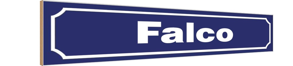 Holzschild 10x46 cm Falco Dekoration