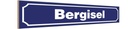 Holzschild 10x46 cm Bergisel Straßenschild
