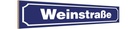 Holzschild 10x46 cm Weinstraße Straßenschild