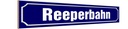Holzschild 10x46 cm Reeperbahn Hamburg Straße Stadt