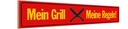 Holzschild 10x46 cm mein Grill meine Regeln Dekoration