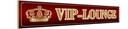 Holzschild 10x46 cm VIP-Lounge Krone Dekoration