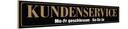 Holzschild 10x46 cm Kundenservice Mo-Fr geschlossen Warnschild Hinweisschild