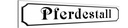 Holzschild 10x46 cm Pferdestall Reiten Pferde Tier Haustier