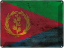 Blechschild 30x40 cm Eritrea Flagge Fahne Wappen