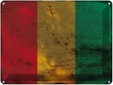 Blechschild 30x40 cm Guinea Flagge Fahne Wappen