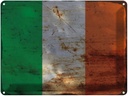 Blechschild 30x40 cm Irland Ireland Flagge Fahne Wappen