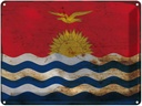 Blechschild 30x40 cm Kiribati Flagge Fahne Wappen