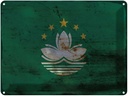 Blechschild 30x40 cm Macau Flagge Fahne Wappen