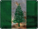 Blechschild 30x40 cm Norfolkinsel Flagge Fahne Wappen