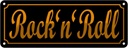 Blechschild 10x27 cm Rock´n´Roll Dekoration