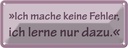 Blechschild 10x27 cm Ich mache keine Fehler Dekoration Spruch Zitat