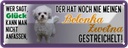 Blechschild 10x27 cm nie Bolonka Zwetna Hund gestreichelt Tier Haustier