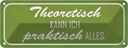 Blechschild 10x27 cm theoretisch kann ich praktisch Dekoration Spruch Zitat