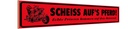 Holzschild 10x46 cm Motorrad Scheiss auf´s Pferd Prinzen Auto Garage Werkstatt