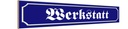 Holzschild 10x46 cm Werkstatt Handwerker Auto Garage