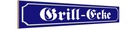 Holzschild 10x46 cm Grill-Ecke Fleisch Essen Trinken